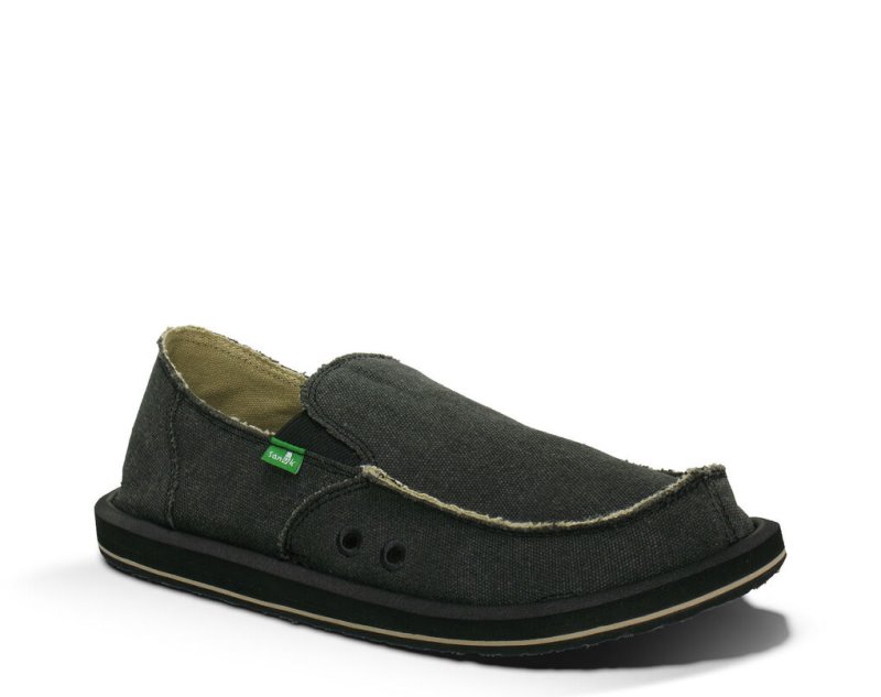 Sanuk Mens Vagabond Deep Grey Shoes | YFBRXV571